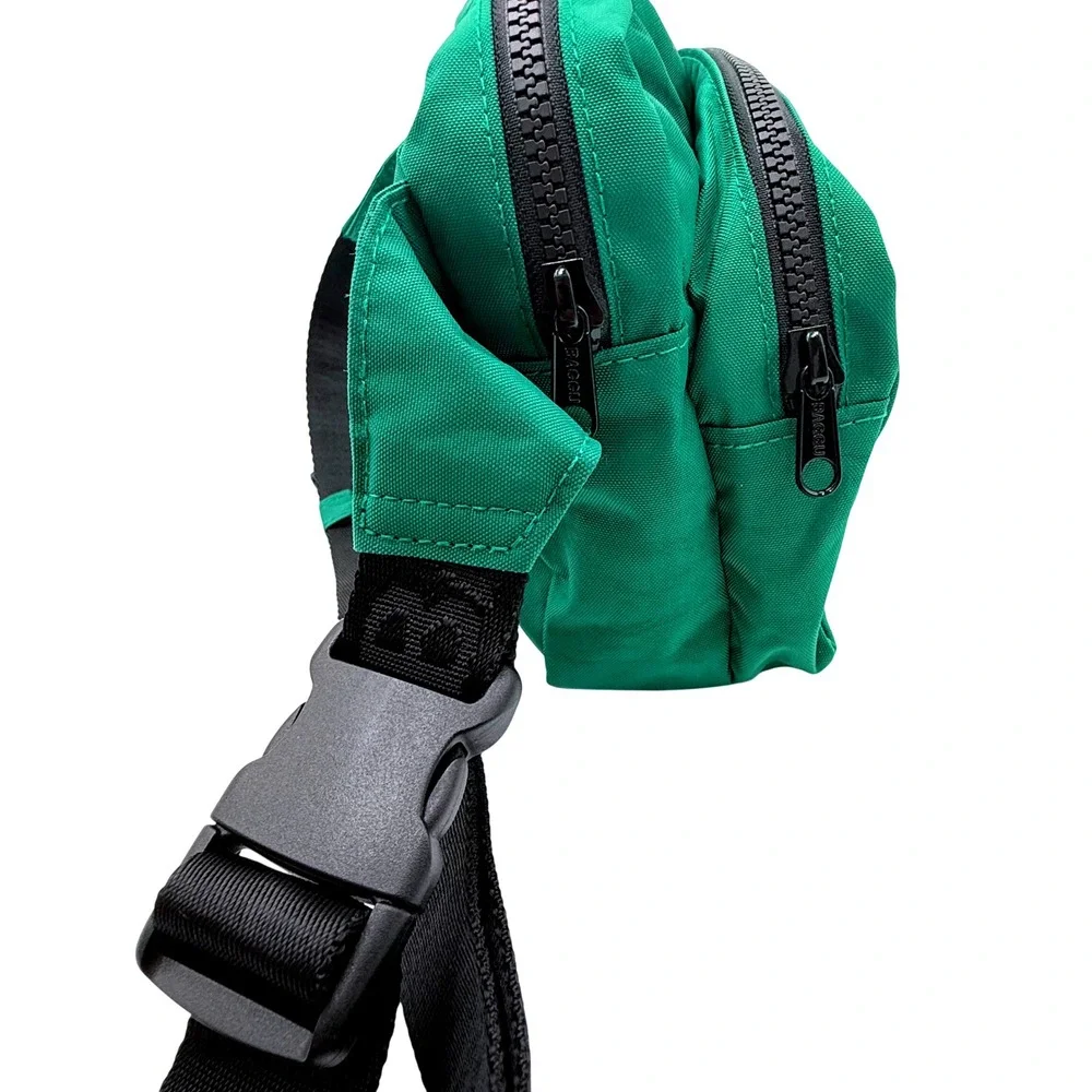 Baggu Peanuts Fanny Pack Cypress Green Snoopy Charlie Brown Belt Bag Nylon - Picture 6 of 11